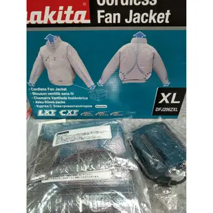 牧田 Makita DFJ206Z (M/L/XL/2XL/3XL) 充電式 空調衣 風扇衣 散熱衣 涼感衣 防曬外套