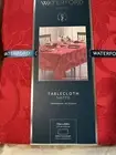 waterford linens tablecloth 70 By 84 Inches Red Poinsettia Bloom