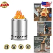 Compact Stainless Steel Fire Pit for Cozy Gatherings – 7.1 Inch Tabletop Design