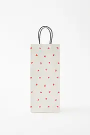 [Typo] Typo - Bottle Gift Bag - Micro hearts ecru SOLID MICRO HEARTS ECRU