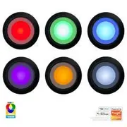 Havit Lighting Flame 0.5W LED Deck Light Kit - 316 Stainless Steel - RGBCW Black