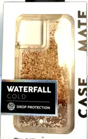 CASEMATE Gold Waterfall Case 10ft Drop Protection for iPhone 11 Pro, XS, & X.