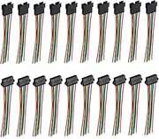 uxcell Male to Female 7Pin Breadboard Jumper Wire 2.54mm Pitch Ribbon Cable 20cm Long Electronics Breadboard Ribbon Cables for Breadboard Electronic Projects Pack of 10