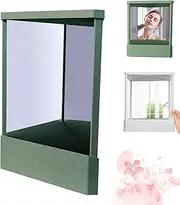 Non-Reversing Mirror, True Mirror Non Reversing, Precision True Vanity Makeup Mirror, Non-Magnifying Tabletop Beauty Mirror, for Makeup Vanity & Beauty (Green,Small)