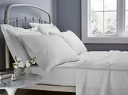In2Linen Super King Mega Fitted sheet 500TC - 50cm wall White