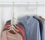 Honey Can Do Cascading Collapsible Closet Space Saving Hangers 5pk White