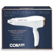 CONAIR Double Ceramic Hair/Blow Dryer with Ionic Conditioning & Concentrator