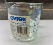 Vintage Pyrex Glass Measuring 2 Cups 1 Pint Blue Microwave Measure New Rare Look