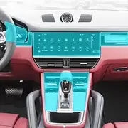 Kaecad Car Interior Film Dashboard Piano Board Shift Center Console Anti-Scratch Transparent TPU Protection Film,for Porsche Cayenne 2018-2023 (GPS Navigation)
