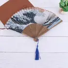 Silk Party Home Decoration Prom Folding Fan Wedding Hand Held Fan Hand Fan