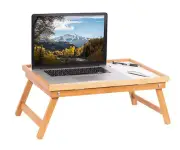 BREAKFAST IN BED/ LAPTOP COMPUTER TRAY - Folding Legs - Solid Wood -