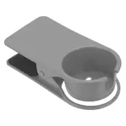 Clamp on Table Bottle Clip Holder with Side Open for Desk Chairs, Gray