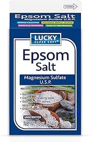 Lucky Super Soft Magnesium Sulfate U.S.P. Epsom Salt, 16 Ounce