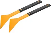 Yardwe 2pcs Car Film Tool Heat Blocking Window Film Edge Kit Cleaner Automotive Car Decals Razor Blade Scraper Squeegee Blue Sun Blocking Window Film Wiper Blades Car Tint Double Plastic
