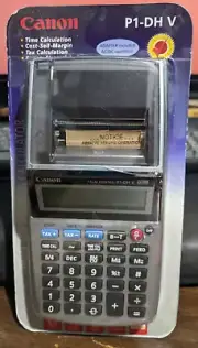 Canon P1-DH V Palm Size Printing 12 digit Calculator NEW