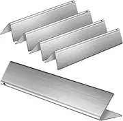 GasSaf 15.3 inch Flavorizer Bar Replacement for Weber 7636,Spirit 300 E-310 E-320 Series,Weber 46510001,47513101 Gas Grill and Others, 5-Pcs 304 Stainless Steel Heat Plate(15.3"x 2.6"x 2.5")