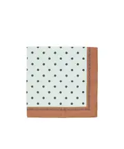 pattern silk scarf One size White