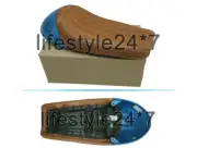 Royal Enfield "Customized D1 Leather Seat With Blue Cowl" GT & Interceptor 650