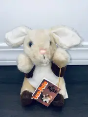Russ Berrie Bunny Rabbit 1979 Plush 8” Vintage Luv Pets Doll Stuffed Animal Old