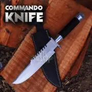 Bowie Knife 14" Custom Handmade D2 Steel Commando Replica Bowie Knife 14"