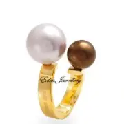 Genuine MISS SIXTY Ring Made in ITALY Model ANELLI Balloon SM1109016 Faux Pearl