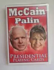 NEW 1 Deck John McCain / Sarah Palin Presidential Playing Cards