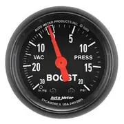 Autometer Z-Series Boost/Vacuum Gauge Mechanical - 10 Feet, 30 inHg/20 PSI, 2 1/16 Inch, AU2601