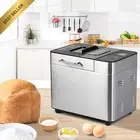 Automatic 2L Bread Maker 17 Programs Gluten-Free 3 Sizes Crust Colors