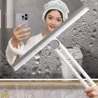 Window Scraper Tile Shower Cleaner Double-sided Window Squeegee for Glass Doors