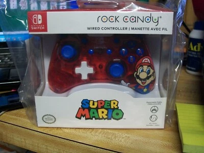 Super Mario Nintendo Switch Rock Candy Wired Controller NIB
