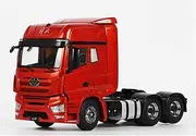 Die Casting 1:24 for Jiefang J7 Traction Head Engineering Transport Truck Alloy Car Model Simulation Miniature Vehicle Model Collection Presents Ornaments(Flame Red)