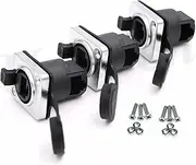 Industrial RJ45-Connectors Mounting Shielded Waterproof IP65 Signal Transmission Socket Dual Panel Right Angle Dustproof 3-PCS