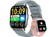 Smart Watch 2.1", Heart Rate, Sleep, Pedometer, 130+ Sports Modes, IP69 Waterproof, Android/iOS(grey)