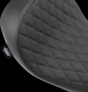DS Diamond Stitched Low Profile Solo Seat for Dyna Super Glide Custom 06-14