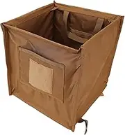 Arborist Throw Line Storage Cube, 33l Large Capacity Oxford Cloth Arborist Throw Bag, Foldable Rope Bag | Arborist Equipment | Lineman Climbing Gear for Picnic Camping BBQ (Khaki)