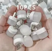 10Pcs Mini USB Night Light Eye Protection Book Reading Light USB Plug Computer