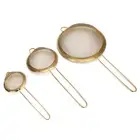 Stainless Steel Fine Mesh Oil Strainer Flour Colander Sieve Sifters With KF