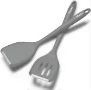 Silicone Spatula Turner Set, High Heat Resistant Spatulas with Seamless One Piec