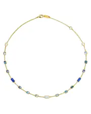 Ippolita 18K Yellow Gold Rock Candy Multi Stone Gelato Confetti Collar Necklace, 16-18