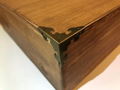 US Stock 12x Table Box Corner Protectors Bronze Tone 30mm x 30mm diy Woodworking
