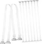 [LIFKOME] 20pcs Bra Straps Bra Strap Clips for Women Extension Replacement Elastic Buckle Breathable Nylon for Everyday and Special Occasions