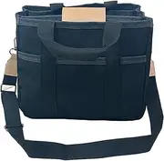 Diaper Bag Tote - Canvas Nappying Organizer, Baby Changing Backpack | Large Capacity Shoulder Bucket Bag Baby Travel Handbags, Multifunctional Tote Organizer with Adjustable Shoulder Strap for Nappy