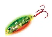 Northland Tackle Buck Shot Rattle Spoon 7 - Super Glo Firetiger - Ice Lure 3/4oz
