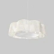 Elle Scallop Rope Pendant Light - White