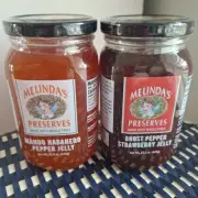 Melinda's Fruit Preserves Ghost Pepper Strawberry & Mango Habanero Jelly Jam NEW