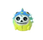 NEW Furrybones Skull Figurine Puffington Skeleton in Puffer Fish Mini Figure