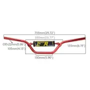 7/8" 22mm Red Handlebar PIT Dirt Trail Bike Taotao Apollo Thumpstar Atomik