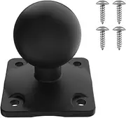 2008 1.5" Ball Mount Base 1.5" TPU Ball Adapter with 4-Hole AMPS Square Plate Compatible with RAM Mounts C Size 1.5 Inch Ball Double Socket Arm