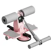 Sit Up Assistant Device, Ab Core Trainer with Suction Cups and Pull Rope, Adjustable Height Settings, Counting Function, for Home Gym Workout, 10.24x4.72x5.91 Inches