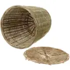 Bamboo Basket Storage Ginger with Lid Office Baby Small Baskets for Lids